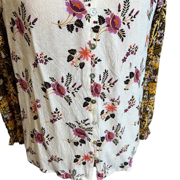 Jane & Delancey Peasant Boho Top sz Large - Picture 3 of 9